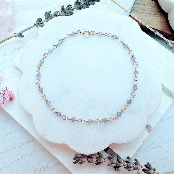 New Tiny Tanzanite Bracelet | Handmade in BC - Picture 1 of 4
